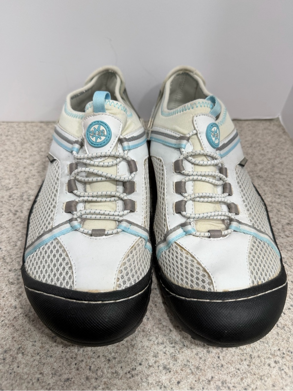 J-41 JEEP Trail Arries Water Ready Beach Shoes - Women's Size 10 - White/Blue